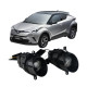 Протитуманні LED лінзи Toyota C-HR 2016-2023 А1 90W з СТГ біло-жовті / протитуманні фари Тойота С-ХР (2 шт.)