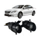 Противотуманные LED линзы Toyota Camry XV50 / XV55 2011-2018 А1 90W с СТГ бело-желтые / противотуманные фары Тойота Кэмри (2 шт.)