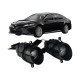 Противотуманные LED линзы Toyota Camry XV70 2017-2024 А1 90W с СТГ бело-желтые / противотуманные фары Тойота Кэмри (2 шт.)