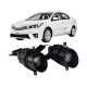 Протитуманні LED лінзи Toyota Corolla 2013-2024 А1 90W з СТГ біло-жовті / протитуманні фари Тойота Королла (2 шт.)