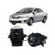 Протитуманні LED лінзи Toyota Corolla E150 2006-2013 А1 90W з СТГ біло-жовті / протитуманні фари Тойота Королла (2 шт.)