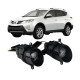 Протитуманні LED лінзи Toyota RAV4 2013-2024 А1 90W з СТГ біло-жовті / протитуманні фари Тойота Рав 4 (2 шт.)