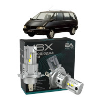 LED лампи Renault Espace II 1992-1996 H4 M6X ближнє/дальнє світло (4000Lm 5500K) / Рено Еспейс 2 (комплект 2 шт.)