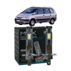 LED лампи Renault Espace III 1996-2000 H1 M6X дальнє світло (4000Lm 5500K) / Рено Еспейс 3 (комплект 2 шт.)