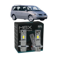 LED лампи Renault Espace IV 2002- H3 M6X дальнє світло (4000Lm 5500K) / Рено Еспейс 4 (комплект 2 шт.)
