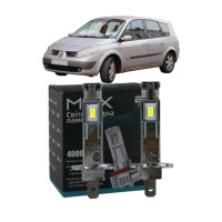 LED лампи Renault Grand Scenic II 2004- H1 M6X дальнє світло (4000Lm 5500K) / Рено Гранд Сценік 2 (комплект 2 шт.)