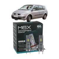 LED лампи Renault Grand Scenic II 2004- H7 M6X ближнє світло (4000Lm 5500K) / Рено Гранд Сценік 2 (комплект 2 шт.)