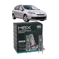 LED лампи Renault Grand Scenic III 2009- H7 M6X ближнє світло (4000Lm 5500K) / Рено Гранд Сценік 3 (комплект 2 шт.)