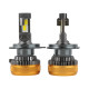 LED лампи Renault Kangoo 2 2008-2021 H4 K100 ближнє/дальнє світло (15000Lm 5000K) / Рено Кенго 2 (комплект 2 шт.)