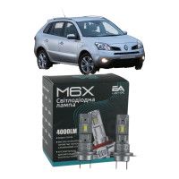 LED лампи Renault Koleos 2008- H7 M6X ближнє світло (4000Lm 5500K) / Рено Колеос (комплект 2 шт.)