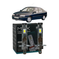 LED лампы Renault Laguna I Phase 2 1998-2001 H1 M6X дальний свет (4000Lm 5500K) / Рено Лагуна 1 (комплект 2 шт.)