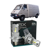 LED лампы Renault Master I 1981-1998 H4 M6X ближний/дальний свет (4000Lm 5500K) / Рено Мастер 1 (комплект 2 шт.)