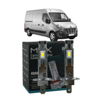 LED лампи Renault Master IV 2010- H1 M6X дальнє світло (4000Lm 5500K) / Рено Мастер 4 (комплект 2 шт.)
