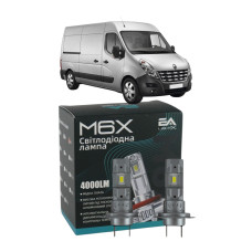 LED лампи Renault Master IV 2010- H7 M6X ближнє світло (4000Lm 5500K) / Рено Мастер 4 (комплект 2 шт.)