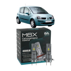 LED лампы Renault Modus 2004- H7 M6X ближний свет (4000Lm 5500K) / Рено Модус (комплект 2 шт.)