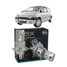 LED лампы Renault Twingo 1993- H4 M6X ближний/дальний свет (4000Lm 5500K) / Рено Твинго (комплект 2 шт.)