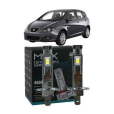 LED лампи SEAT Altea 2004- H1 M6X дальнє світло (4000Lm 5500K) / Сеат Алтеа (комплект 2 шт.)