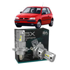 LED лампи SEAT Arosa  1997-2004 H4 M6X ближнє/дальнє світло (4000Lm 5500K) / Сеат Ароса (комплект 2 шт.)