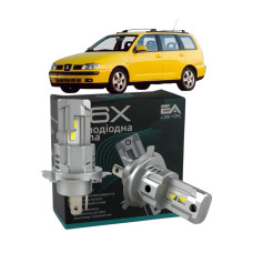 LED лампы SEAT Cordoba 1999-2002 H4 M6X ближний/дальний свет (4000Lm 5500K) / Сеат Кордоба (комплект 2 шт.)
