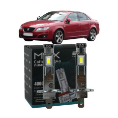 LED лампи SEAT Exeo 2008- H1 M6X дальнє світло (4000Lm 5500K) / Сеат Ексео (комплект 2 шт.)