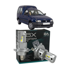 LED лампи SEAT Inca 1995-2003 H4 M6X ближнє/дальнє світло (4000Lm 5500K) / Сеат Інка (комплект 2 шт.)
