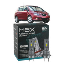 LED лампи SEAT Toledo 2004- H7 M6X ближнє світло (4000Lm 5500K) / Сеат Толедо (комплект 2 шт.)