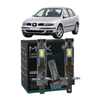 LED лампи SEAT Toledo II 1999-2006 H1 M6X дальнє світло (4000Lm 5500K) / Сеат Толедо 2 (комплект 2 шт.)