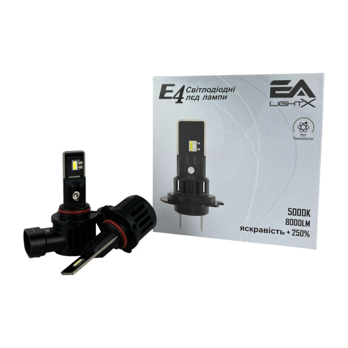 LED лампи EA Light X E4 HB3 (9005) 5000K 8000Lm CSP (Комплект)