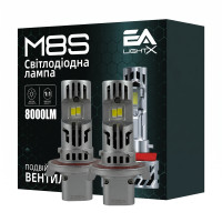 LED лампи H13 (9008) EA Light X M8S 8000Lm 6000K 12V для авто головне світло (2 шт.)