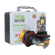 Светодиодные LED лампы H13 EA Light X K100 CAN-BUS 5000K 15000Lm 9V-32V +500% кулер для авто (комплект 2 шт.)