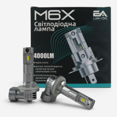 LED лампи H27 EA Light X M6X 4000Lm 6000K 12V для авто у протитуманні фари (2 шт.)