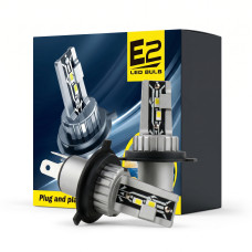 LED лампи H4 EA Light X E2 3600Lm 5000K 12/24V Mini для авто ближнє/дальнє світло (2 шт.)