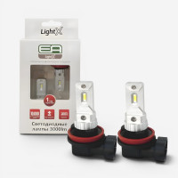 LED лампы HB4 (9006) EA Light X LSKA-G11 3000Lm 3000K Yellow желтый свет в ПТФ (2 шт.)
