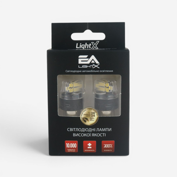 LED лампы P21W (1156) EA Light X 4SMD 360° White белые 700Lm 12V для авто (2 шт.)
