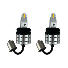 LED лампи R1 1156 (P21W) 21W 3000Lm Жовті Canbus (для поворотів)