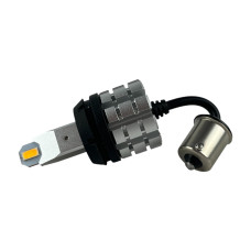 LED лампы P21W (1156) R1 Yellow 21W 3000Lm с обманкой Canbus 12V желтые в повороты (2 шт.)