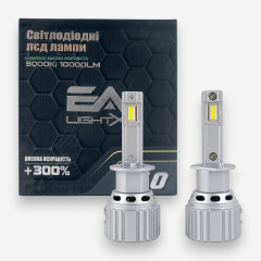 Світлодіодні LED лампи H1 EA Light X S10 5000K 10000Lm 12V-24V CSP для авто (комплект 2 шт.)