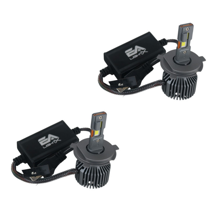 Світлодіодні LED лампи H4 EA Light X X11 Smart Bluetooth 3000K-8000K 10000Lm кулер з регулюванням кольору (комплект 2 шт.)