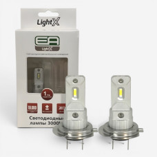 LED лампы H7 EA Light X LSKA-G11 3000Lm 3000K Yellow желтый свет 12/24V в ПТФ/главный свет (2 шт.)