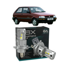 LED лампы Subaru Justy II 1995-2003 H4 M6X ближний/дальний свет (4000Lm 5500K) / Субару Джасти 2 (комплект 2 шт.)