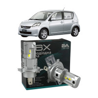 LED лампы Subaru Justy IV 2007- H4 M6X ближний/дальний свет (4000Lm 5500K) / Субару Джасти 4 (комплект 2 шт.)