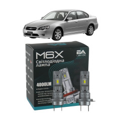 LED лампи Subaru Legacy IV 2003- H7 M6X ближнє світло (4000Lm 5500K) / Субару Легасі 4 (комплект 2 шт.)