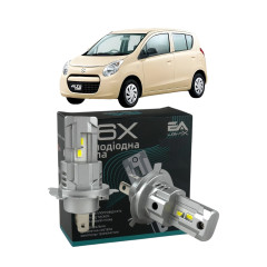 LED лампи Suzuki Alto V 2009- H4 M6X ближнє/дальнє світло (4000Lm 5500K) / Сузукі Альто 5 (комплект 2 шт.)