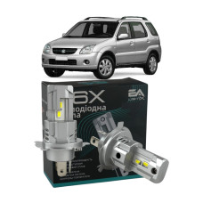 LED лампи Suzuki Ignis II 2003- H4 M6X ближнє/дальнє світло (4000Lm 5500K) / Сузукі Ігніс 2 (комплект 2 шт.)