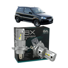 LED лампи Suzuki Ignis Sport 2003- H4 M6X ближнє/дальнє світло (4000Lm 5500K) / Сузукі Ігніс Спорт (комплект 2 шт.)