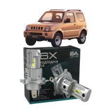 LED лампи Suzuki Jimny 1998- H4 M6X ближнє/дальнє світло (4000Lm 5500K) / Сузукі Джимні (комплект 2 шт.)