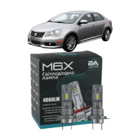LED лампи Suzuki Kizashi 2010- H7 M6X ближнє світло (4000Lm 5500K) / Сузукі Кізаші (комплект 2 шт.)