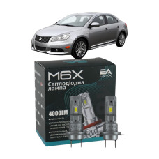LED лампи Suzuki Kizashi 2010- H7 M6X дальнє світло (4000Lm 5500K) / Сузукі Кізаші (комплект 2 шт.)