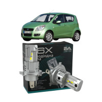 LED лампи Suzuki Splash 2008- H4 M6X ближнє/дальнє світло (4000Lm 5500K) / Сузукі Сплеш (комплект 2 шт.)