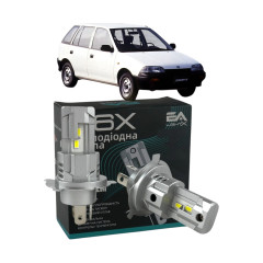 LED лампи Suzuki Swift II 1989-2001 H4 M6X ближнє/дальнє світло (4000Lm 5500K) / Сузукі Свіфт 2 (комплект 2 шт.)
